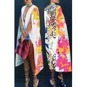 Euramerican Cape Design Printed White Polyester Tr