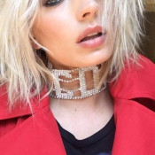 Fashion Hollow-out White Metal Necklace