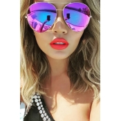 Lovely Fashion Hollow-out Purple PC Sunglasses