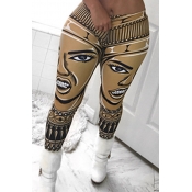 Lovely Chic High Waist Printing Yellow Qmilch Pant