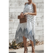 Lovely Polyester Bohemian Sleeveless Mid Calf A Li