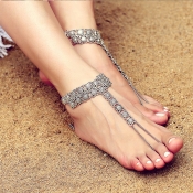 Lovely Chic Boemian Style Silver Metal Anklet