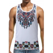 LovelyCasual Floral Printed White Vest