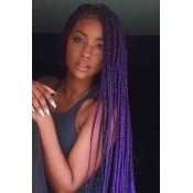 Lovely African Gradual Change Purple Wigs