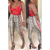 Lovely Euramerican Printed White Twilled Satin Ski