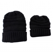 Lovely Fashionable Winter Black Hats(Parent-child 