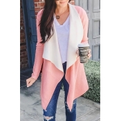 Lovely Casual Long Sleeves Light Pink Sweater Card