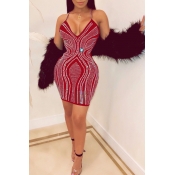 Lovely Trendy Hot Drilling Decorative Red Knitting