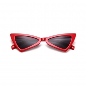 Lovely Stylish Asymmetrical Red PC Sunglasses