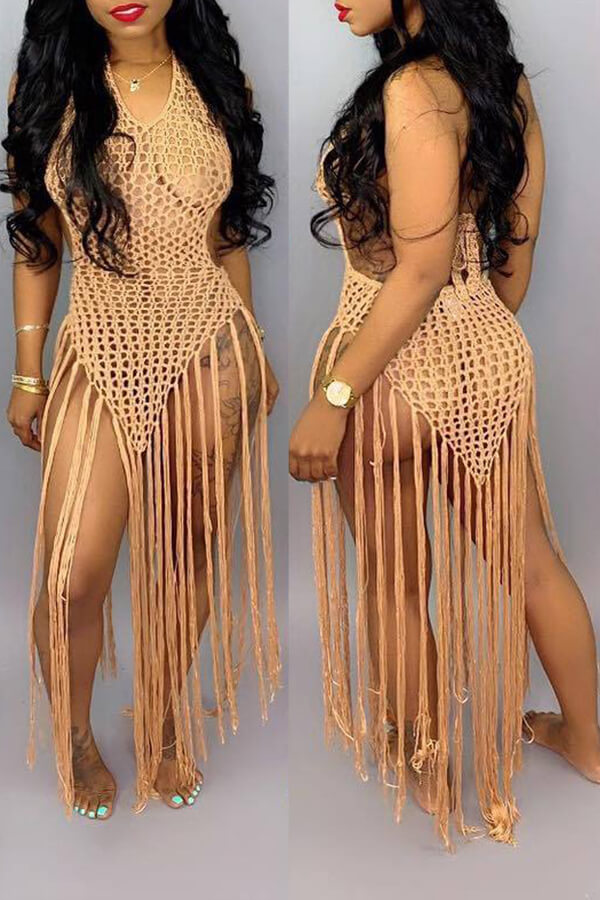 LW SXY Pierced Tassel Design Cover-up