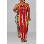 Lovely Stylish Off The Shoulder Tie-dye Multicolor