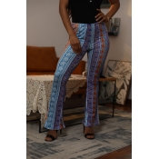 Lovely Stylish Mid Waist Printed Multicolor Pants
