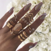 Lovely Trendy Gold Alloy Ring