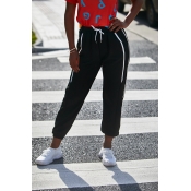 Lovely Leisure Patchwork Black Pants