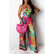 Lovely Bohemian Printed Loose Multicolor One-piece