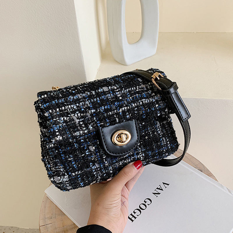 Lovely Trendy Black Messenger Bag
