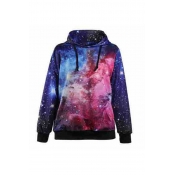 Lovely Casual Printed Black Plus Size Hoodie