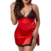 Lovely Sexy Patchwork Red Bustiers