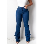 LW High-waisted Stretchy Stacked Jeans
