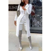 Lovely Trendy Long White Cardigan