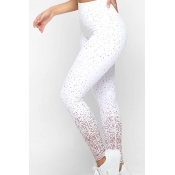 Lovely Sportswear Printed White Leggings
