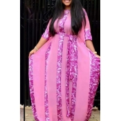 Lovely Casual Loose Pink Plus Size Two-piece Skirt
