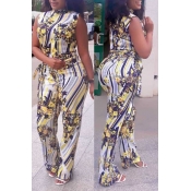 Lovely Trendy Printed Multicolor One-piece Jumpsui