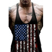 Lovely Casual Printed Black Vest