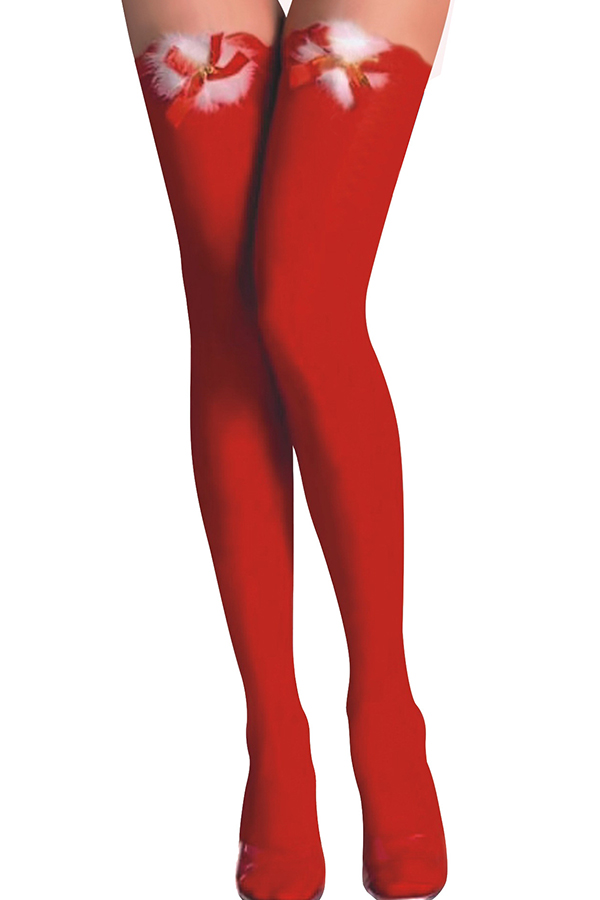 Lovely Cosplay Christmas Day Red Socks