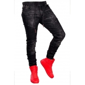 Lovely Casual Skinny Black Jeans