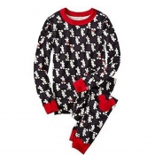 Lovely Family Printed Black Kids Two-piece Pants S
