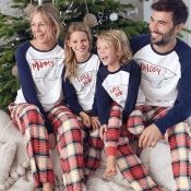 Lovely Family Patchwork White Father Two-piece Pan