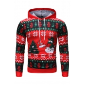 Lovely Casual Hooded Collar Red Hoodie