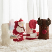 Lovely Sweet Santa Claus Red Socks