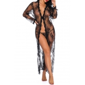 Lovely Sweet See-through Black Babydolls