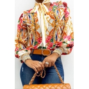 Lovely Casual Print Multicolor Blouse