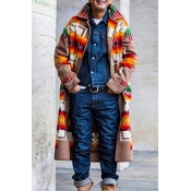 Lovely Bohemian Patchwork Khaki Trench Coat