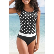 Lovely Dot Print One-piece Swimsuit