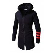 Lovely Casual Patchwork Black Hoodie