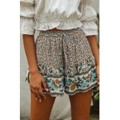 Lovely Stylish Print Loose Multicolor Shorts