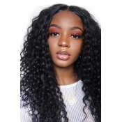 Lovely Leisure Curly Long Black Wigs