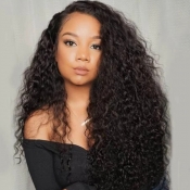 Lovely Leisure Curly Black Wigs