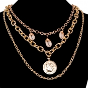 Lovely Chic Hollow-out Gold Necklace