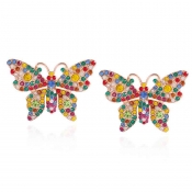 Lovely Trendy Butterfly Multicolor Earring
