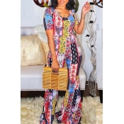 LW Bohemian Print Multicolor One-piece Jumpsuit