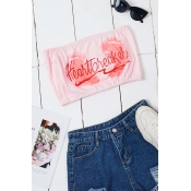 Lovely Sexy Letter Pink Camisole
