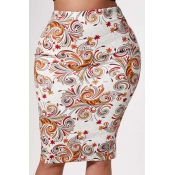 Lovely Trendy Print Multicolor Skirt