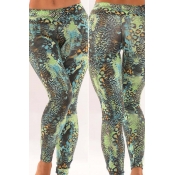 Lovely Casual Print Green Pants