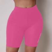 Lovely Sportswear Letter Pink Pants