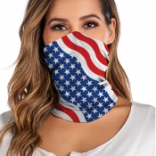 Lovely Leisure Print Blue Face Mask